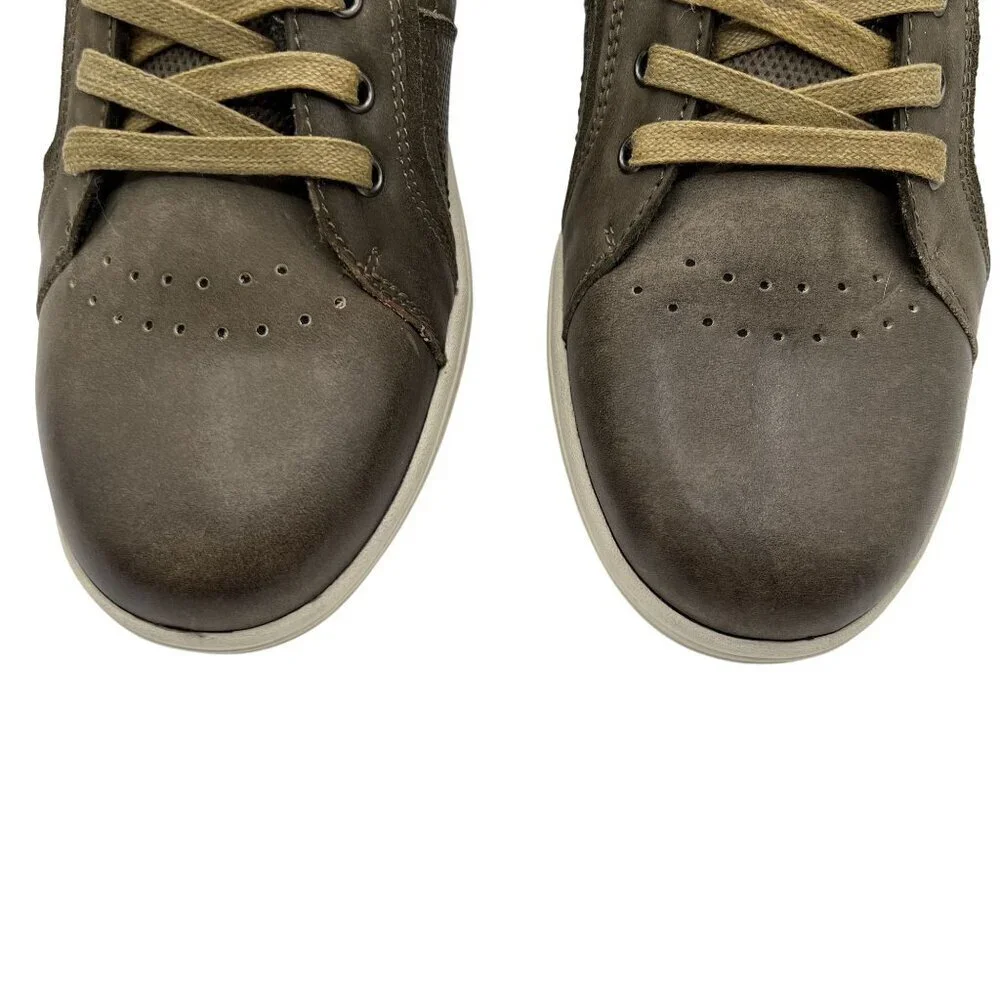 English Laundry NEW Mens 9 Aqua Sneaker Casual Earthy Green Lace Up Perforated